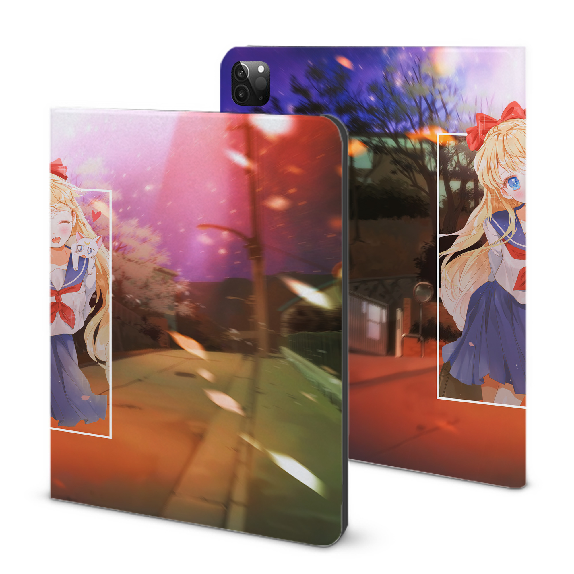 （画像用） 美少女戦士セーラームーン Sailor Moon IPadケース ペンホルダー付き ブックスタイルデザイン